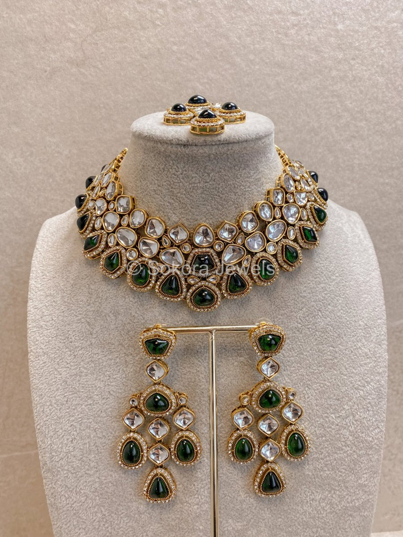 Rita Faux Kundan Set in 13 Colours - SOKORA JEWELSRita Faux Kundan Set in 13 ColoursNECKLACE SETS