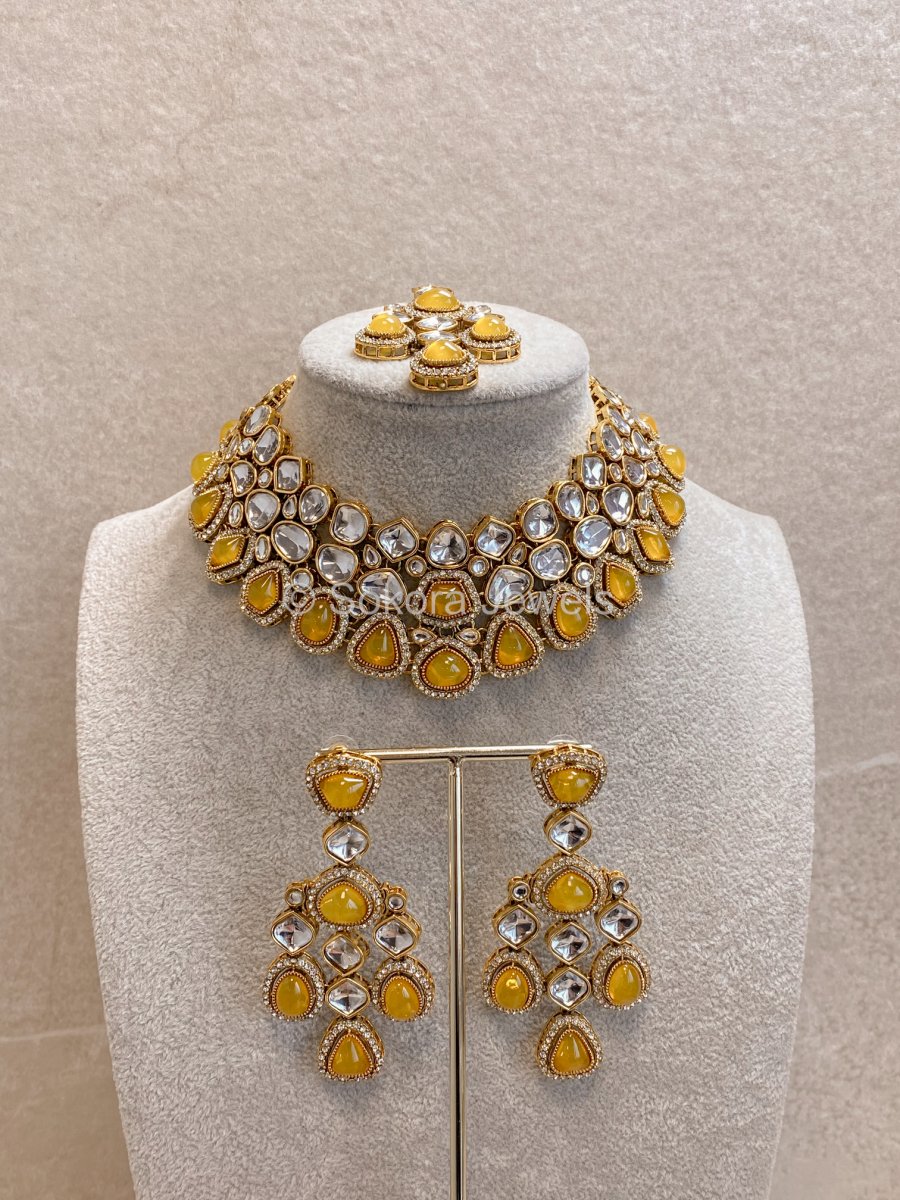 Rita Faux Kundan Set in 13 Colours - SOKORA JEWELSRita Faux Kundan Set in 13 ColoursNECKLACE SETS