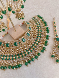 Riya Bridal set - Green - SOKORA JEWELSRiya Bridal set - Green