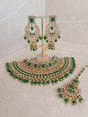 Riya Bridal set - Green - SOKORA JEWELSRiya Bridal set - Green