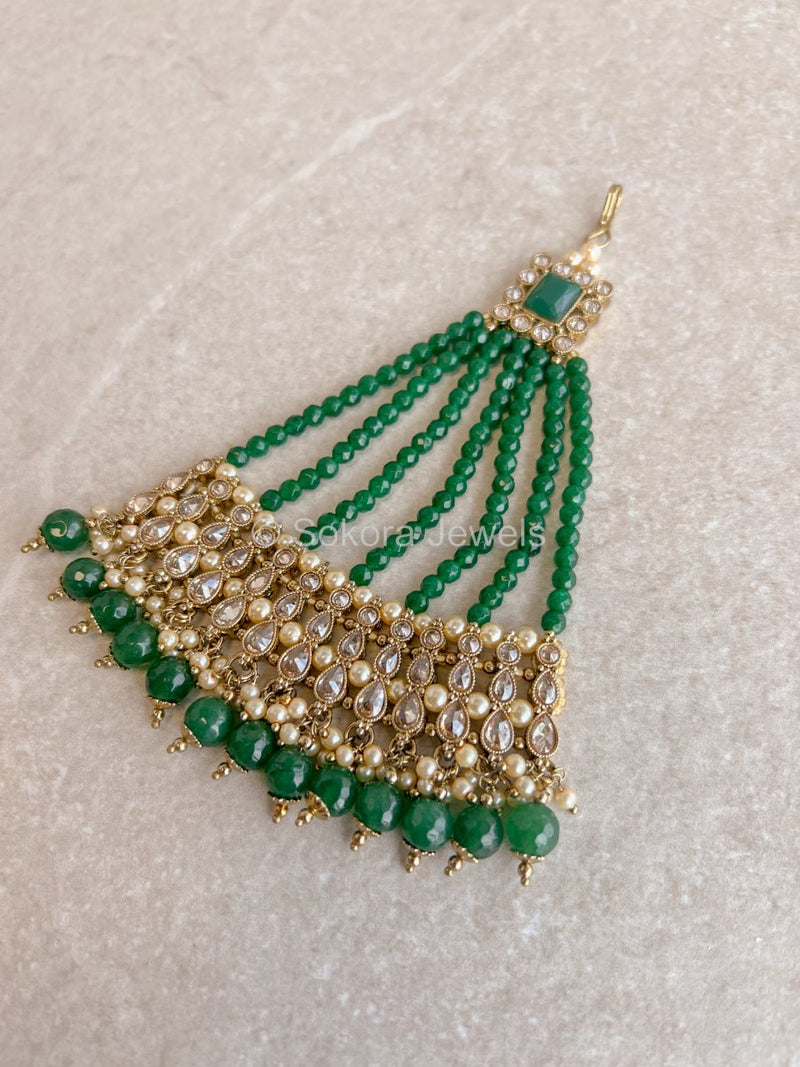 Riya Green Gold Jhumar - SOKORA JEWELSRiya Green Gold Jhumar