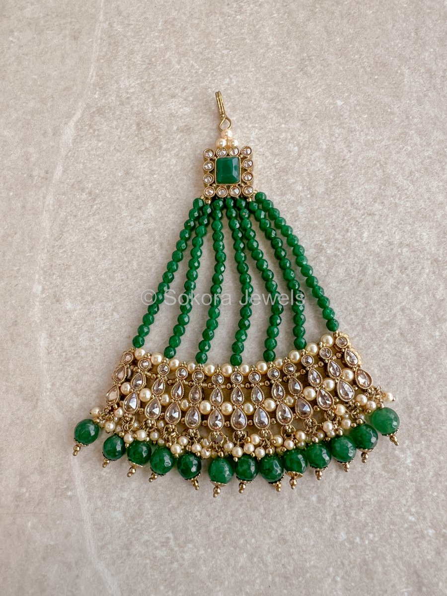 Riya Green Gold Jhumar - SOKORA JEWELSRiya Green Gold Jhumar