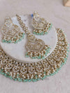 Rohini Necklace Set - Mint - SOKORA JEWELSRohini Necklace Set - Mint