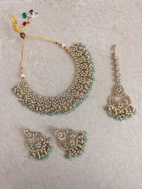 Rohini Necklace Set - Mint - SOKORA JEWELSRohini Necklace Set - Mint