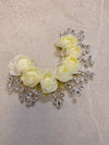 Rose and Clear Gem Bun Accessory - SOKORA JEWELSRose and Clear Gem Bun Accessory