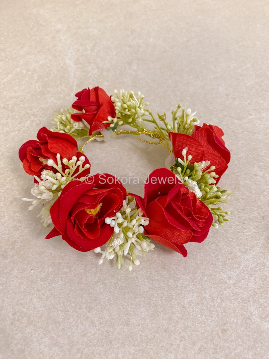 Rose Flowers Hair Bun Accessory - 9 Colour Options - SOKORA JEWELSRose Flowers Hair Bun Accessory - 9 Colour Options