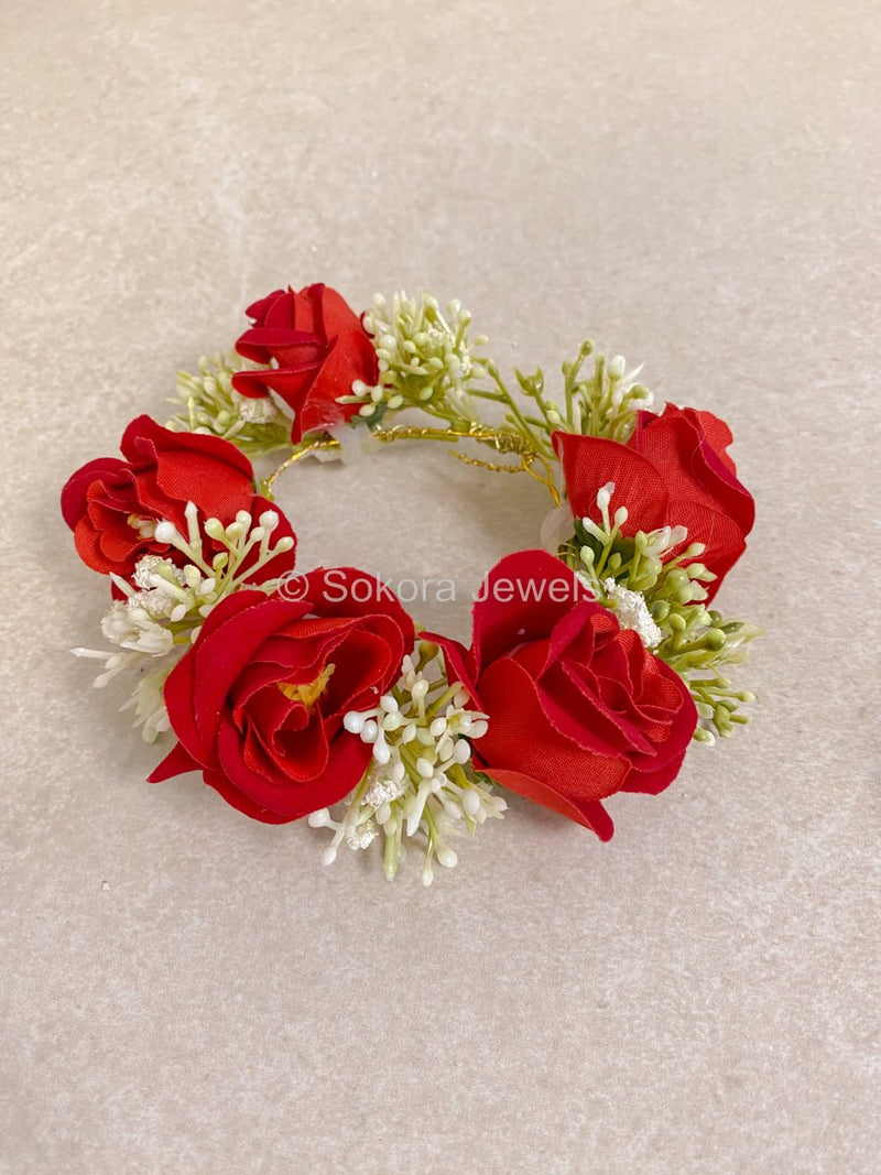 Rose Flowers Hair Bun Accessory - 9 Colour Options - SOKORA JEWELSRose Flowers Hair Bun Accessory - 9 Colour Options