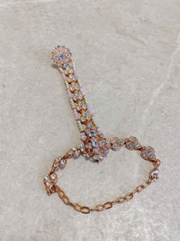 Rose Gold Hand Harness - Pink - SOKORA JEWELSRose Gold Hand Harness - Pink