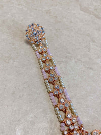 Rose Gold Hand Harness - Pink - SOKORA JEWELSRose Gold Hand Harness - Pink