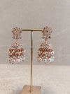 Rose Gold Jhumkas - SOKORA JEWELSRose Gold Jhumkas