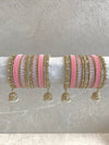 Roshni Luxury Pastel Bangle Set - 3 Colour Options - SOKORA JEWELSRoshni Luxury Pastel Bangle Set - 3 Colour OptionsBANGLES