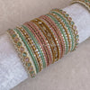 Rubal: Luxury Pastels Bangle Set - SOKORA JEWELSRubal: Luxury Pastels Bangle SetBANGLES