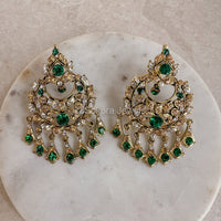 Rubina Earrings - Green - SOKORA JEWELSRubina Earrings - Green