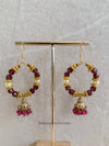 Ruby Jhumka Hoops - SOKORA JEWELSRuby Jhumka Hoops