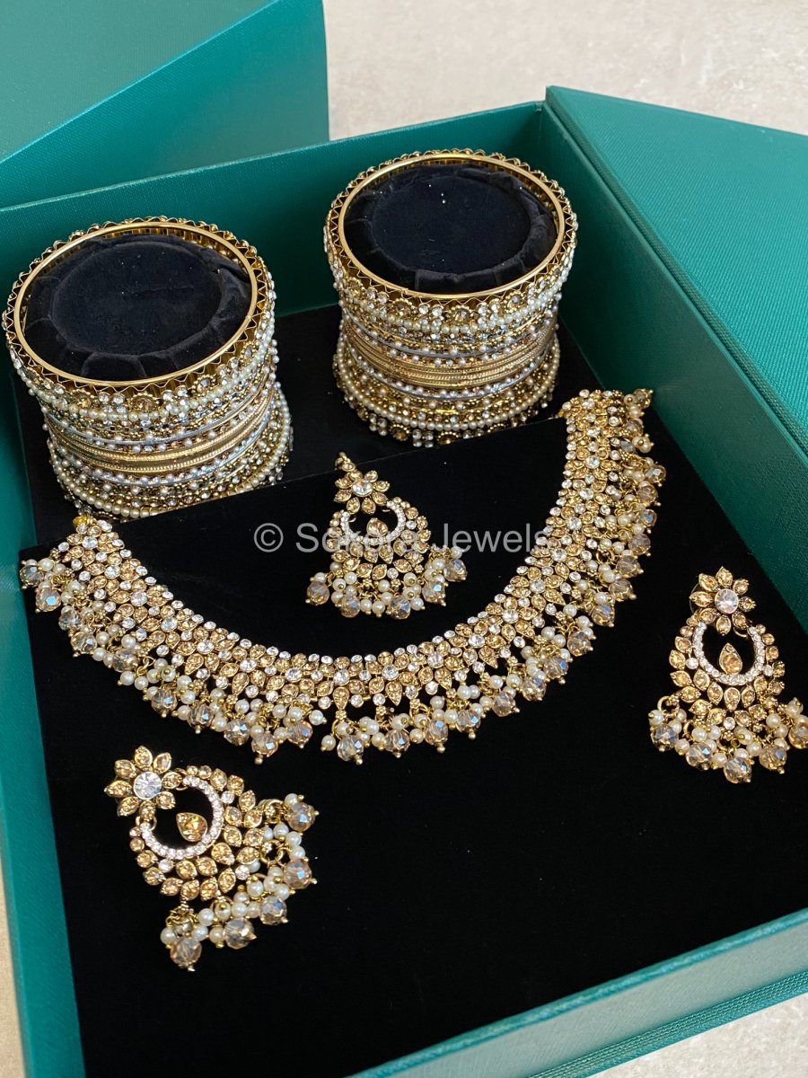 Ruchika Box Set - Gold & Clear - SOKORA JEWELSRuchika Box Set - Gold & Clear