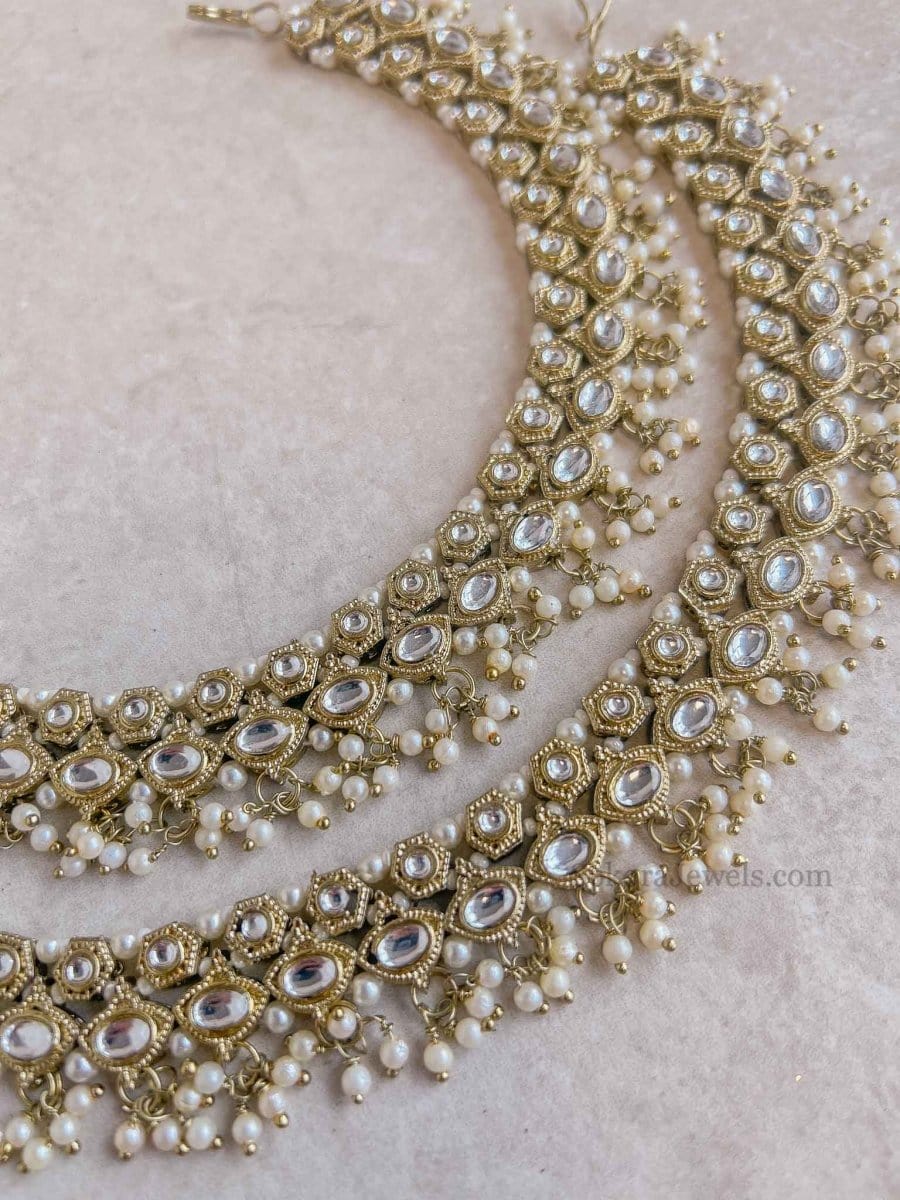 Rujia Kundan Anklets - SOKORA JEWELSRujia Kundan Anklets