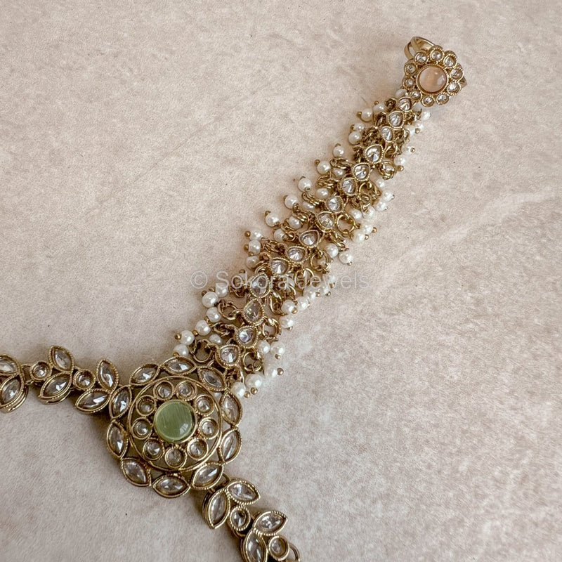 Original Rupa Chain Rupa Hand Harness - Peach/Mint – SOKORA JEWELS