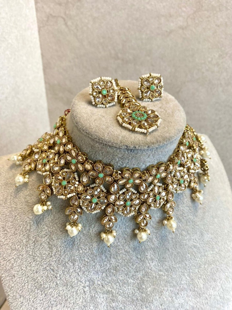 Rupali Necklace Set - 3 Colours - SOKORA JEWELSRupali Necklace Set - 3 Colours