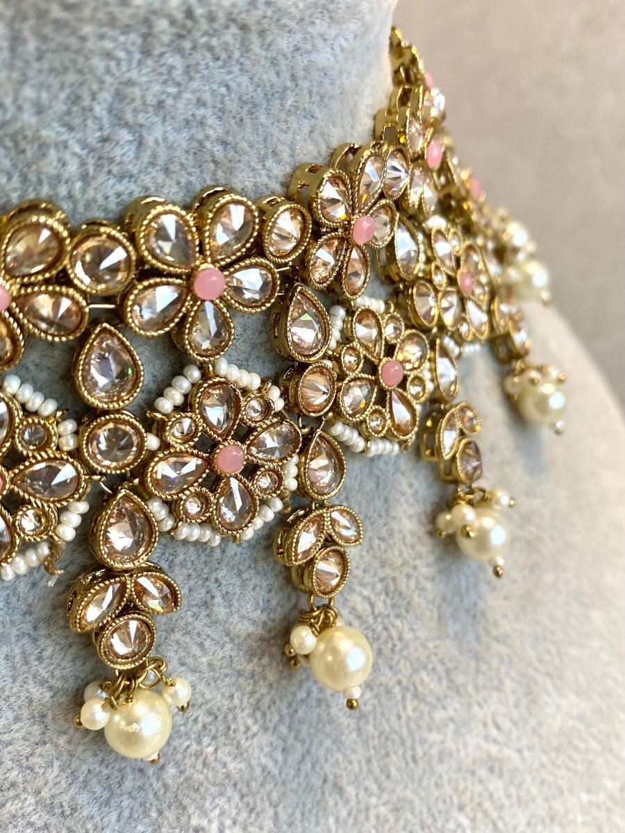 Rupali Necklace Set - 3 Colours - SOKORA JEWELSRupali Necklace Set - 3 Colours