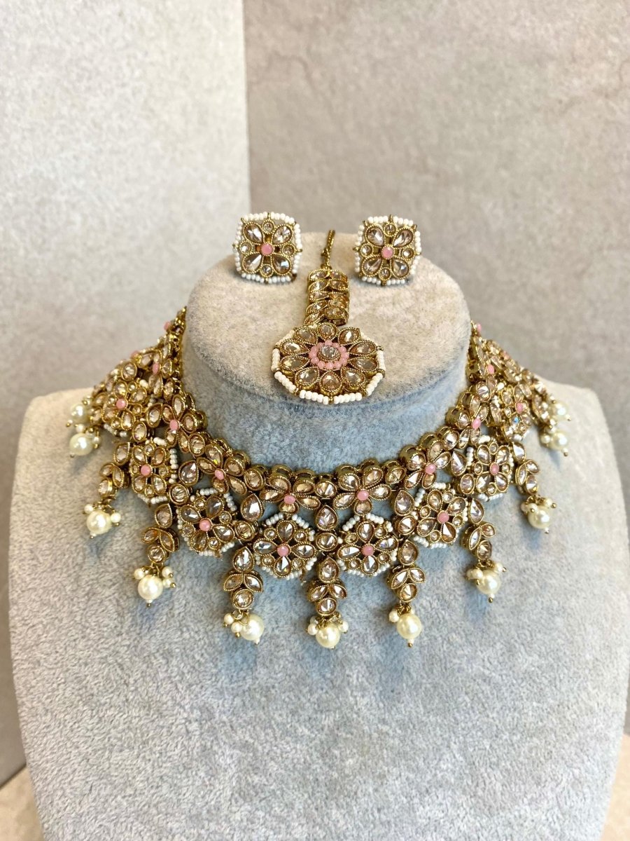 Rupali Necklace Set - 3 Colours - SOKORA JEWELSRupali Necklace Set - 3 Colours