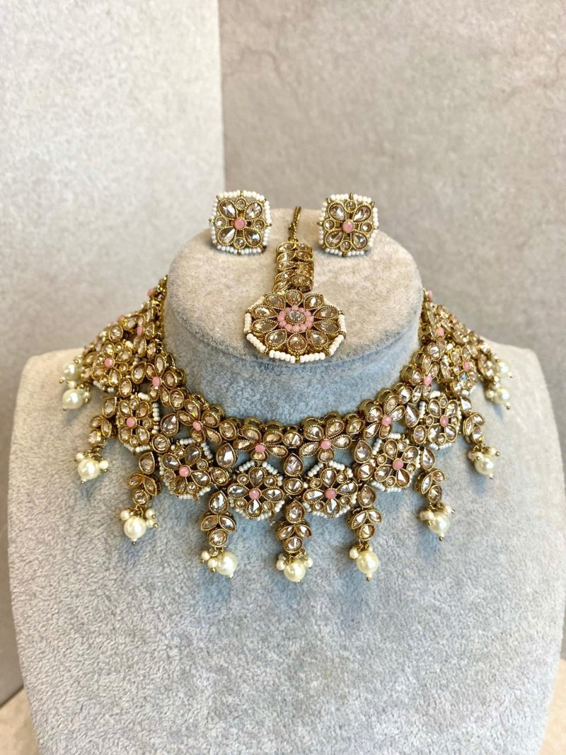 Rupali Necklace Set - 3 Colours - SOKORA JEWELSRupali Necklace Set - 3 Colours