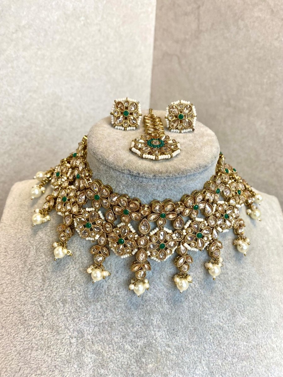 Rupali Necklace Set - 3 Colours - SOKORA JEWELSRupali Necklace Set - 3 Colours