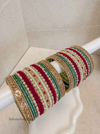 Saba Bridal Bangle Set - SOKORA JEWELSSaba Bridal Bangle SetBANGLES