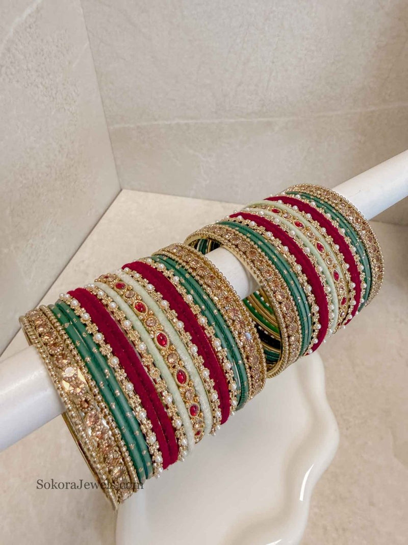 Saba Bridal Bangle Set – SOKORA JEWELS