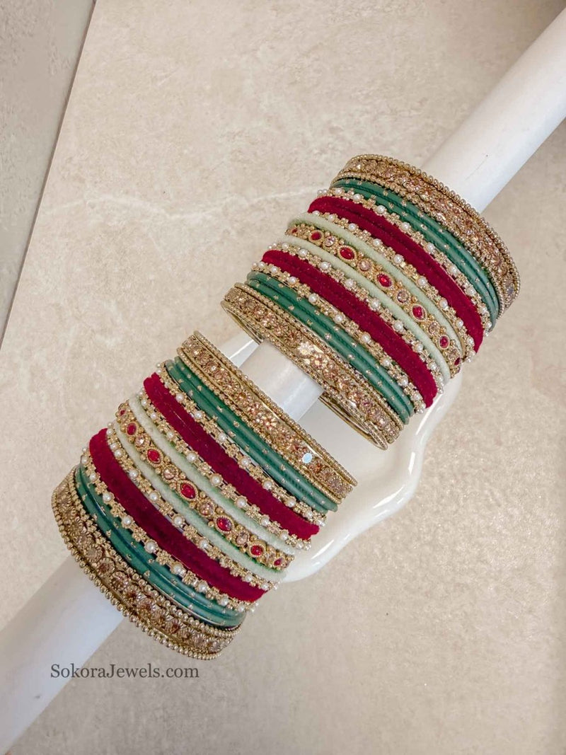 Saba Bangle Saba Bridal Bangle Set – SOKORA JEWELS