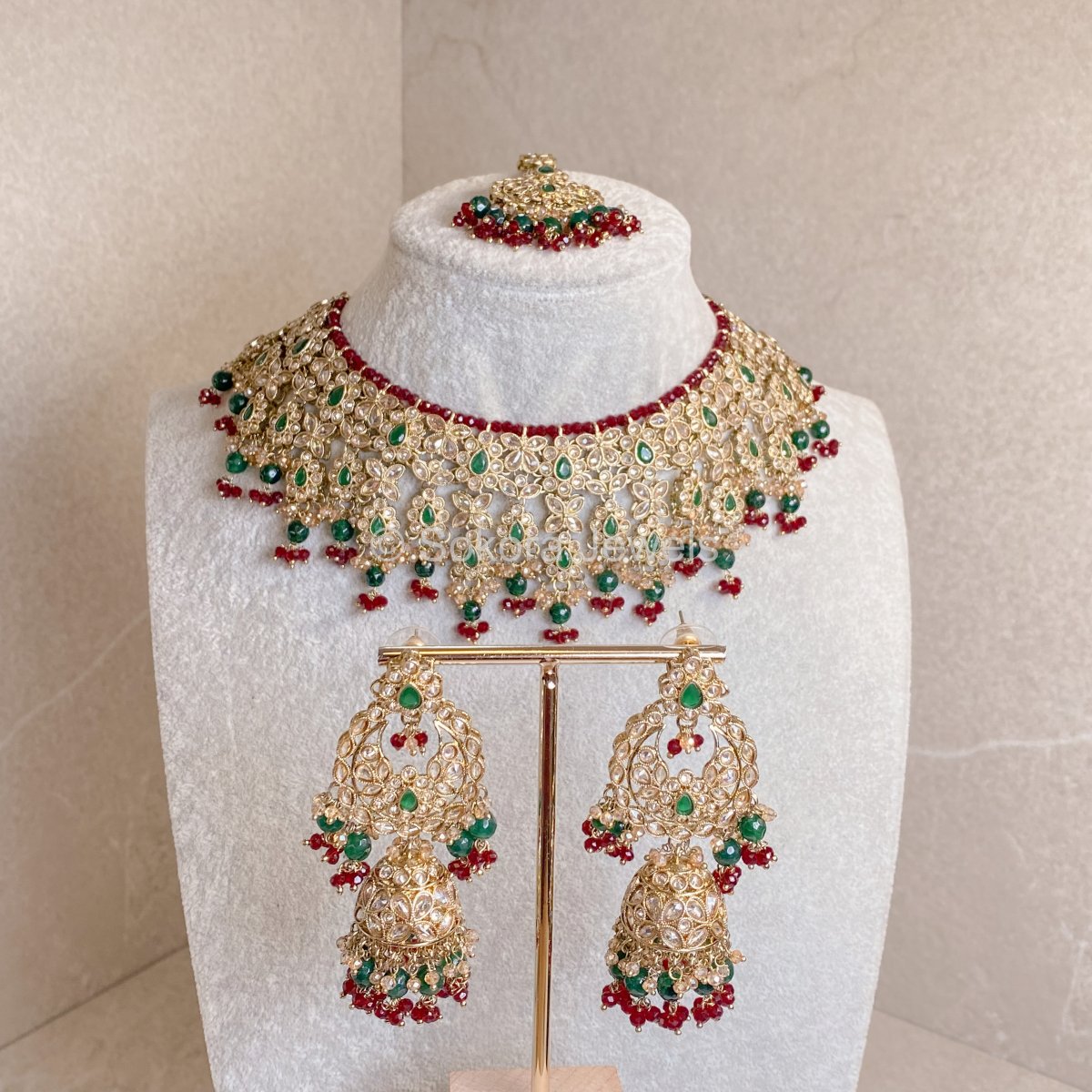 Saba Bridal Necklace set - SOKORA JEWELSSaba Bridal Necklace set