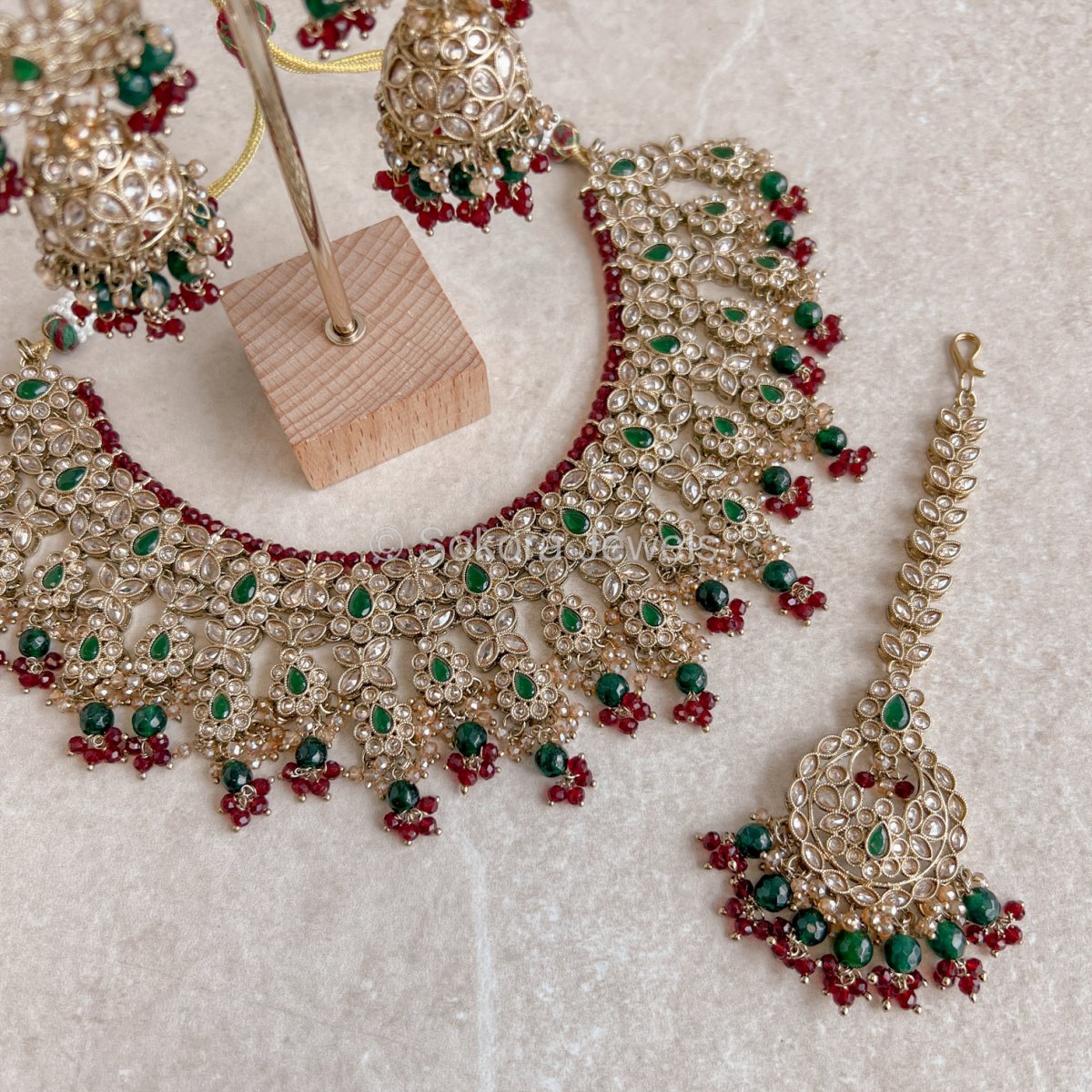 Saba Bridal Necklace set - SOKORA JEWELSSaba Bridal Necklace set