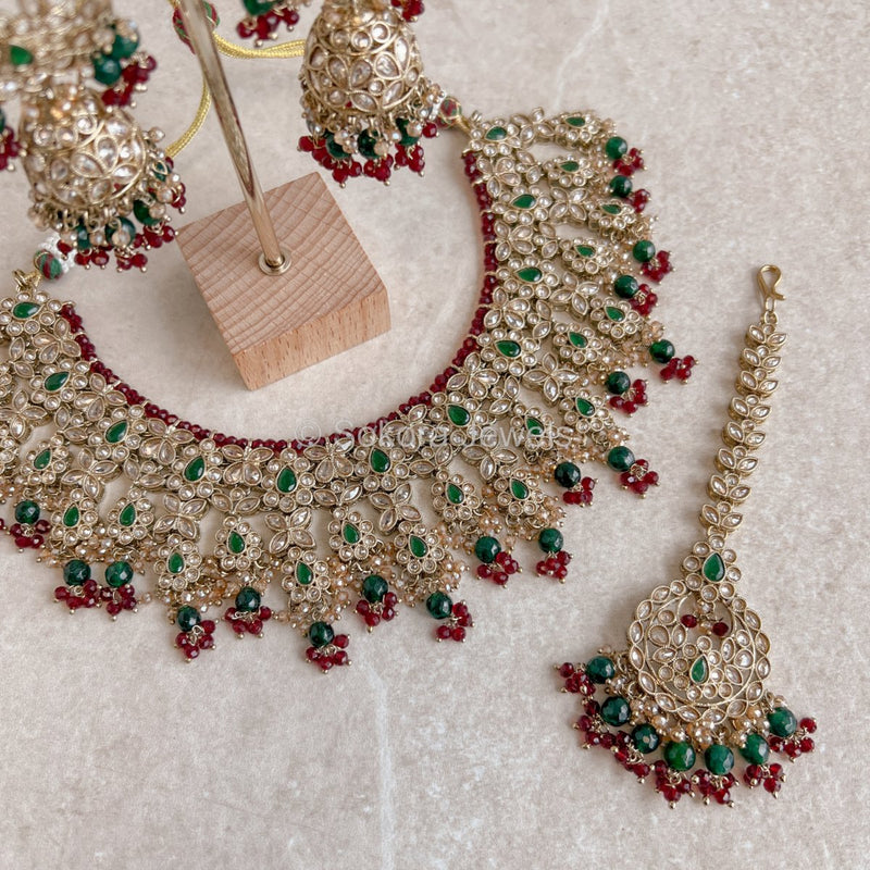 Saba Bridal Necklace set - SOKORA JEWELSSaba Bridal Necklace set