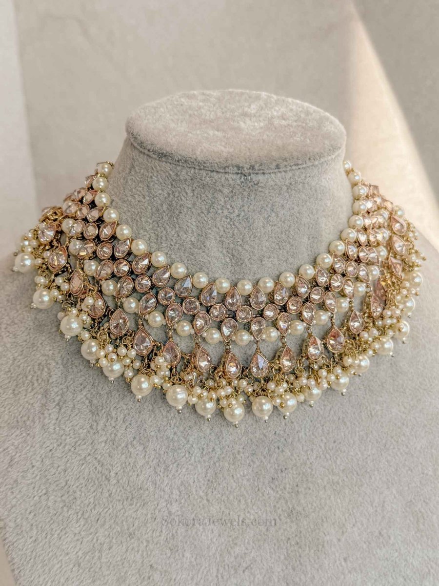 Sabina Choker - Champagne - SOKORA JEWELSSabina Choker - ChampagneChoker Sets