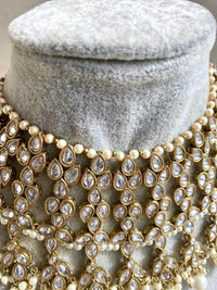 Sabina Necklace ONLY - Clear Crystal - SOKORA JEWELSSabina Necklace ONLY - Clear CrystalChoker Sets