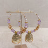 Samiya Hoop Earrings - Purple - SOKORA JEWELSSamiya Hoop Earrings - Purple