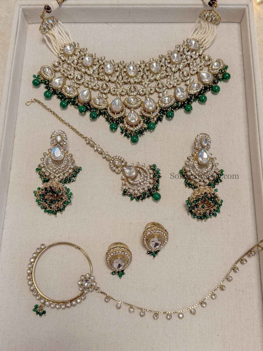 Samreen Kundan Bridal set - SOKORA JEWELSSamreen Kundan Bridal set