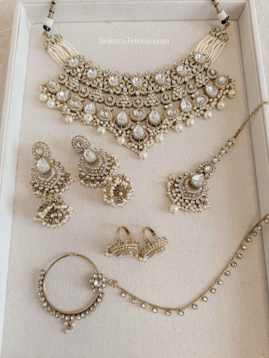 Samreen Kundan Bridal set - SOKORA JEWELSSamreen Kundan Bridal set