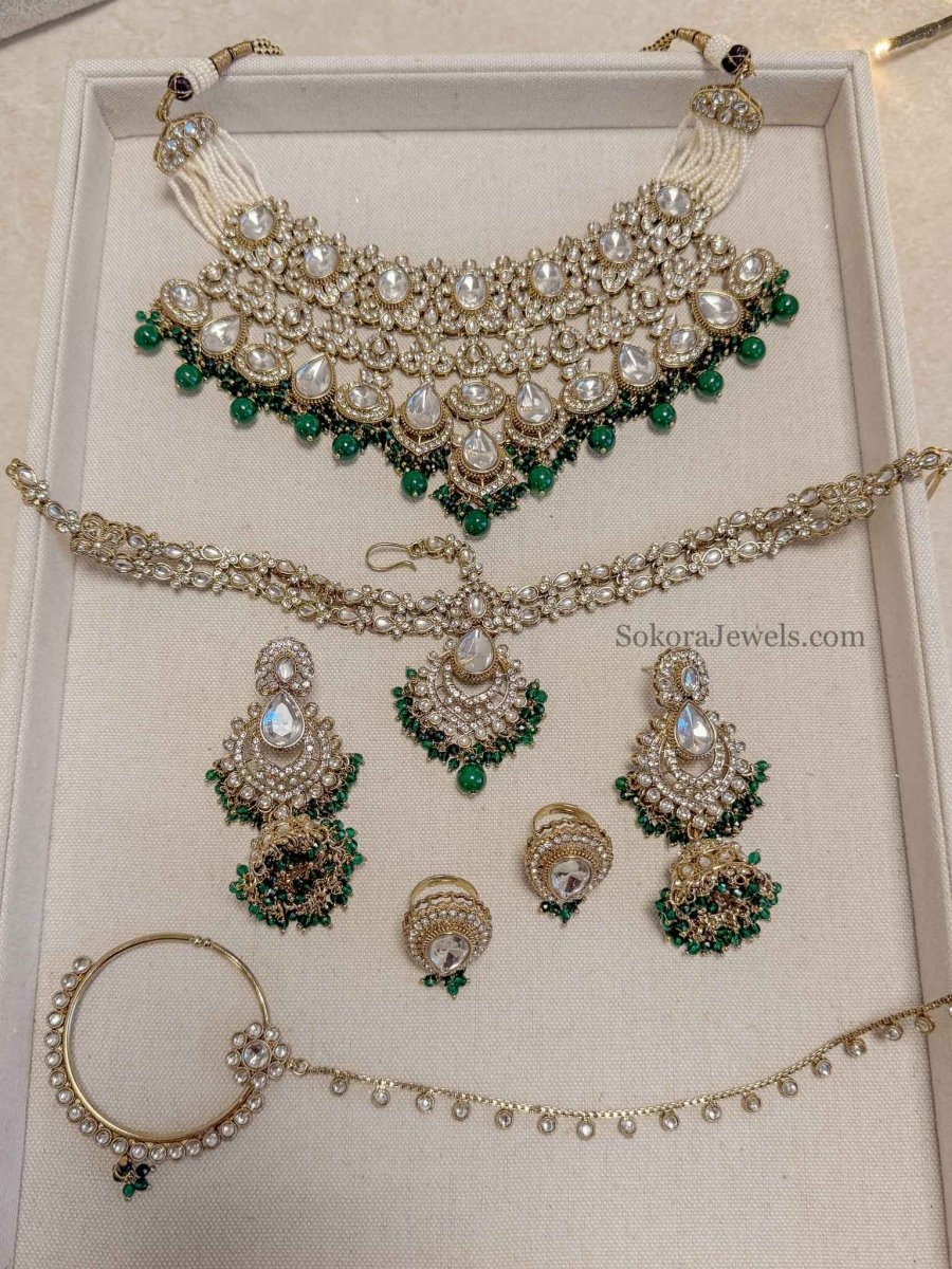 Samreen Kundan Bridal set - SOKORA JEWELSSamreen Kundan Bridal set