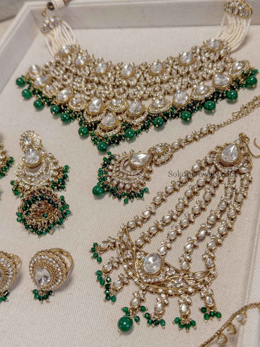 Samreen Kundan Bridal set - SOKORA JEWELSSamreen Kundan Bridal set