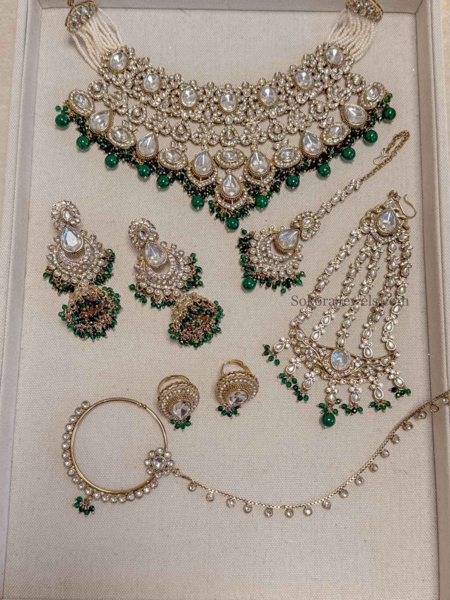 Samreen Kundan Bridal set - SOKORA JEWELSSamreen Kundan Bridal set
