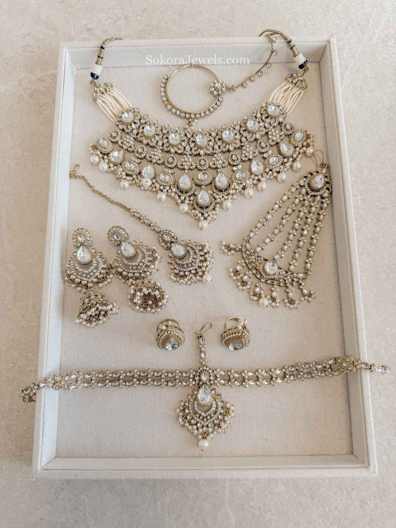 Samreen Kundan Bridal set - SOKORA JEWELSSamreen Kundan Bridal set
