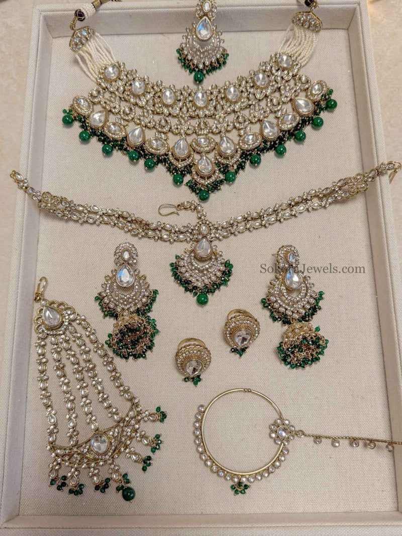 Samreen Kundan Bridal set - SOKORA JEWELSSamreen Kundan Bridal set
