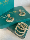 Sanaa Bangles & Earring Gift Set - Champagne - SOKORA JEWELSSanaa Bangles & Earring Gift Set - ChampagneBANGLES