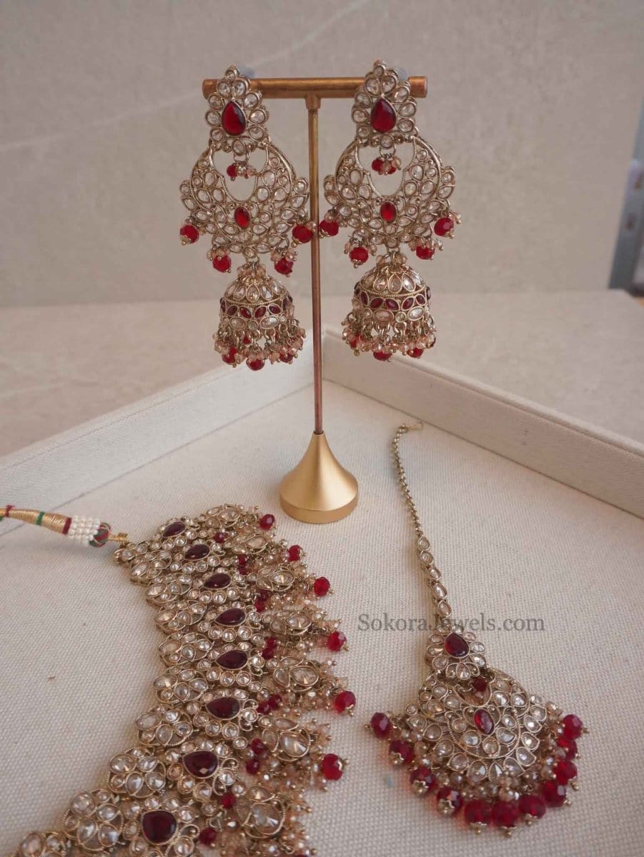 Sanaa Bridal Necklace Set - SOKORA JEWELSSanaa Bridal Necklace Set