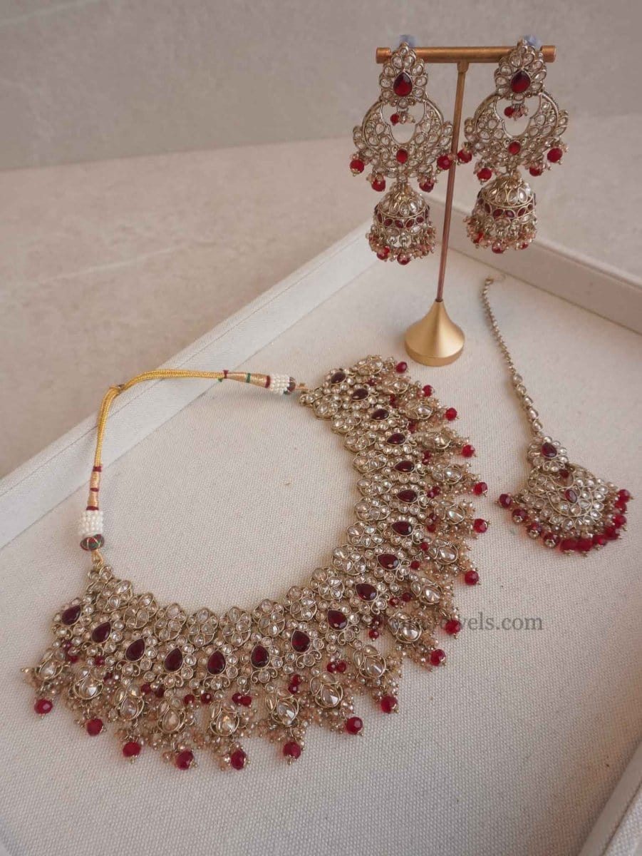 Sanaa Bridal Necklace Set - SOKORA JEWELSSanaa Bridal Necklace Set