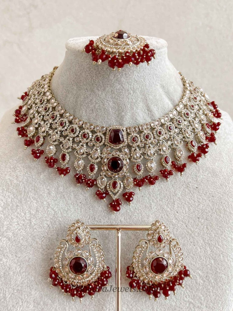 Sarb Antique Gold Necklace sets - SOKORA JEWELSSarb Antique Gold Necklace sets