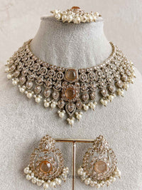 Sarb Antique Gold Necklace sets - SOKORA JEWELSSarb Antique Gold Necklace sets