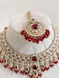 Sarb Antique Gold Necklace sets - SOKORA JEWELSSarb Antique Gold Necklace sets