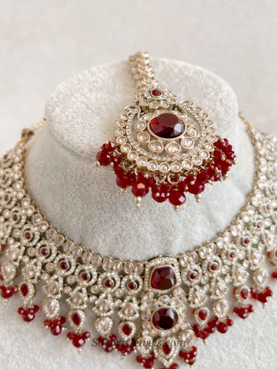 Sarb Antique Gold Necklace sets - SOKORA JEWELSSarb Antique Gold Necklace sets