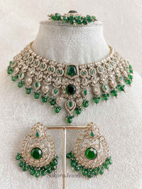 Sarb Antique Gold Necklace sets - SOKORA JEWELSSarb Antique Gold Necklace sets